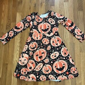 Girls Halloween Pumpkin Dress